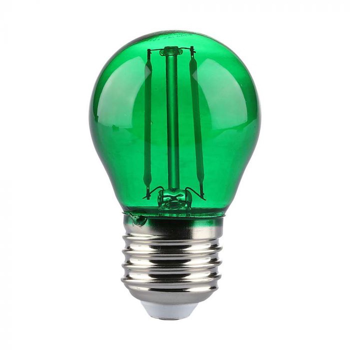 LED E27 FILAMENT LAMP 2W GREEN 60lm 300 45x72 GLOBE