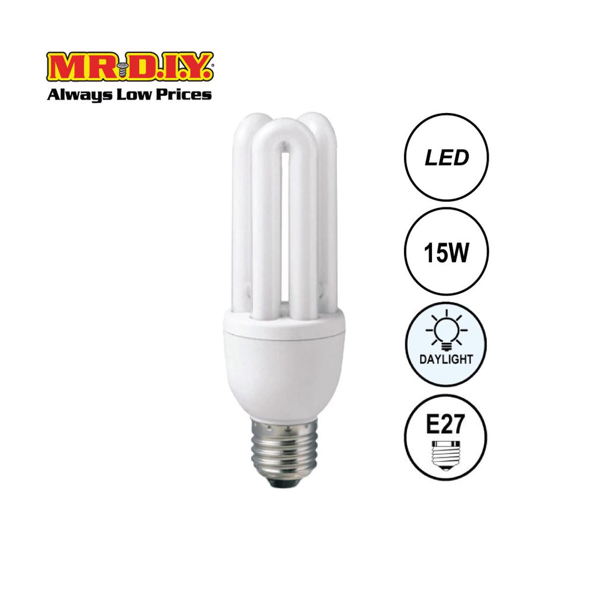 (MrDiy) 3U Shape Bulb Daylight E27 (15W)