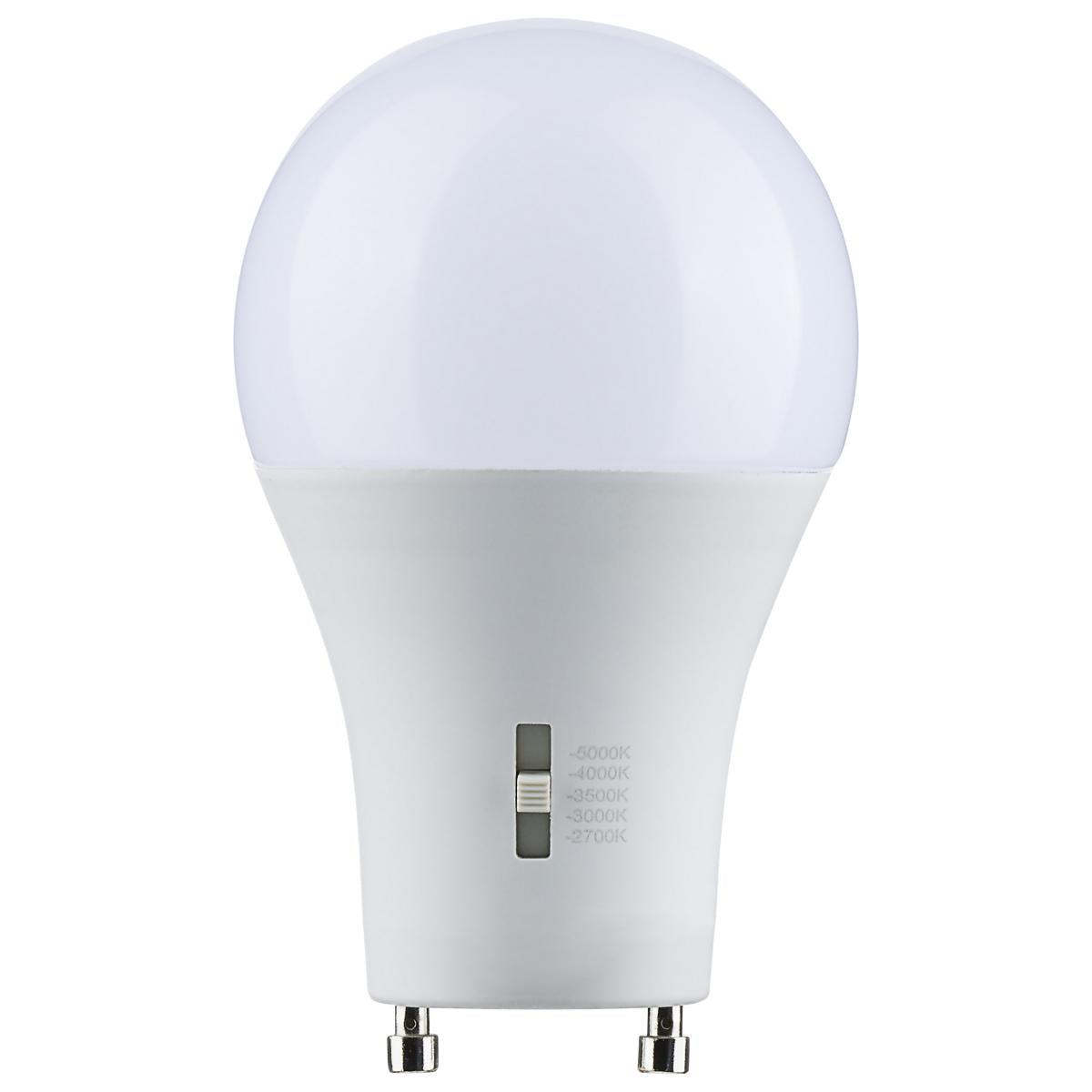 12 Watt LED Dimmable A19 Color Selectable GU24 Light Bulb 2700/3000/3500/4000/5000K