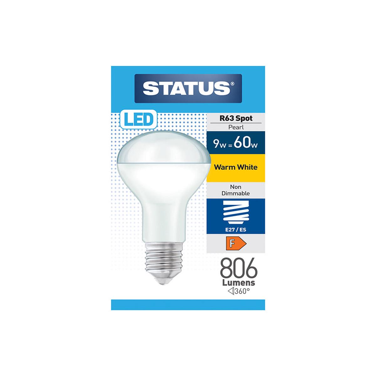 LED R63 Reflector Light Bulb ES 9w = 60w